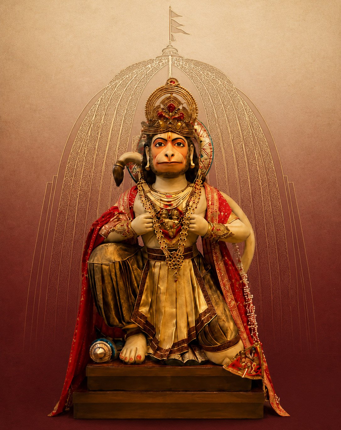 The murti of Shree Hanumanji